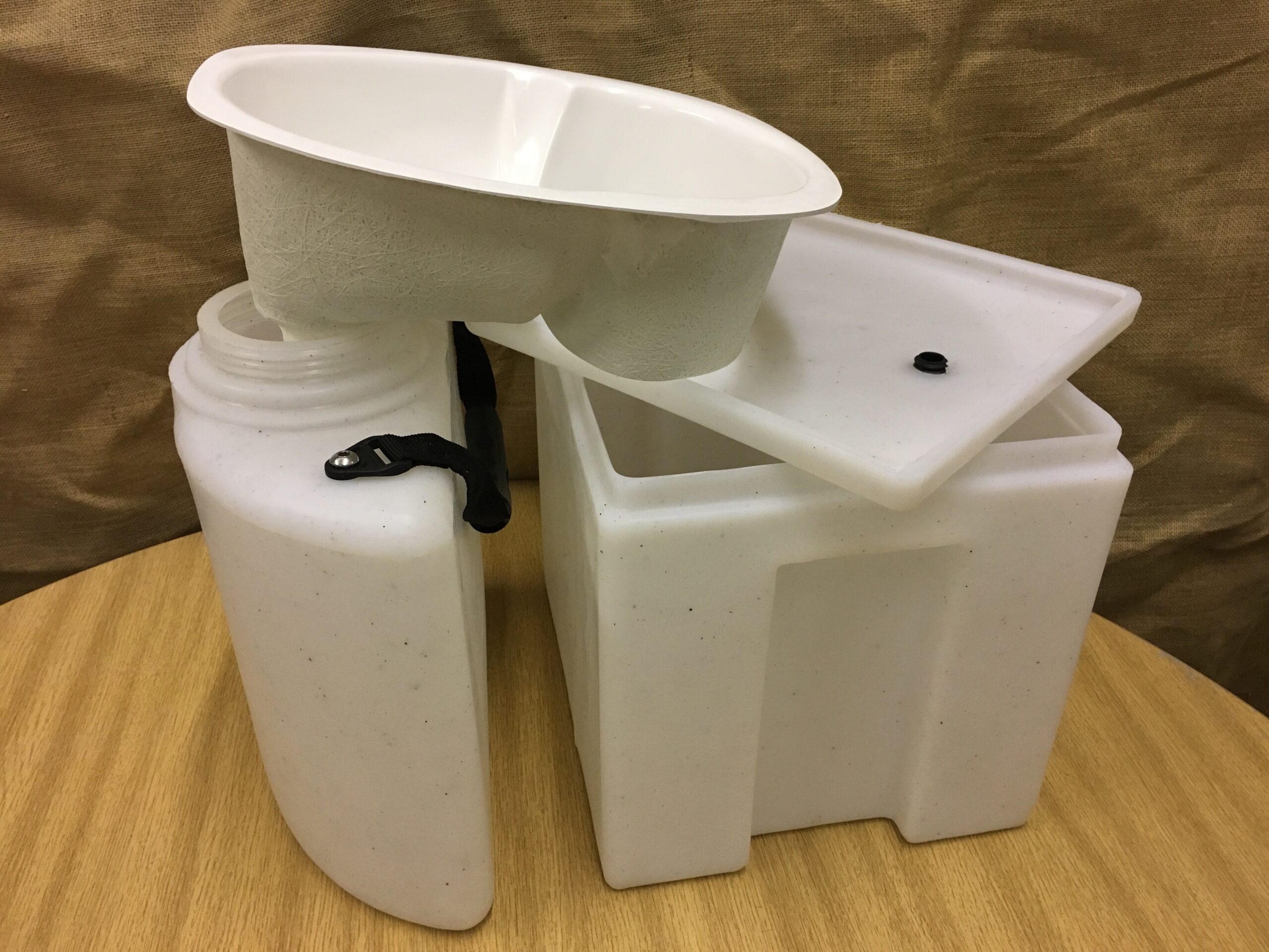 Build-Your-Own Composting Toilet Kit Components Only without frame 